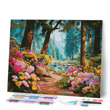 Charger l'image dans la galerie, Broderie Diamant - Ruisseau aux Fleurs Sauvages