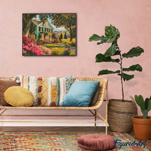 Charger l&#39;image dans la galerie, Broderie Diamant - Véranda Fleurie du Jardin