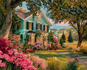 Diamond Painting - Broderie Diamant - Véranda Fleurie du Jardin