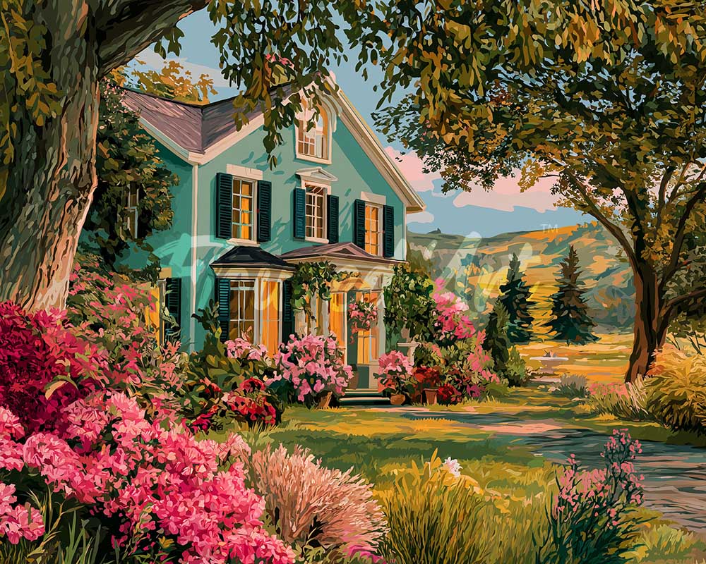 Diamond Painting - Broderie Diamant - Véranda Fleurie du Jardin