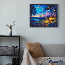 Charger l&#39;image dans la galerie, Broderie Diamant - Nuit de Camping Étoilée