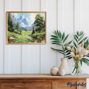Broderie Diamant - Ruisseau de Glacier