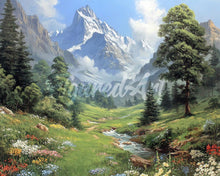 Charger l&#39;image dans la galerie, Diamond Painting - Broderie Diamant - Ruisseau de Glacier