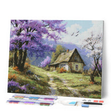 Charger l'image dans la galerie, Broderie Diamant - Cottage sur l’Allée des Jacarandas