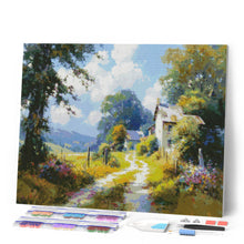 Charger l'image dans la galerie, Broderie Diamant - Chemin de Campagne en Fleurs