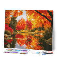 Charger l'image dans la galerie, Broderie Diamant - Arbres Dorés de l’Automne