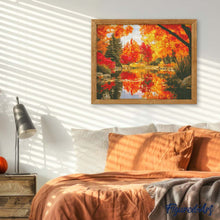 Charger l&#39;image dans la galerie, Broderie Diamant - Arbres Dorés de l’Automne