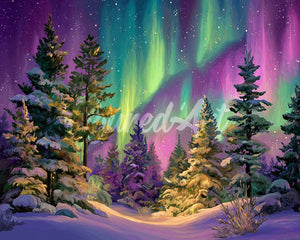 Diamond Painting - Broderie Diamant - Forêt Boréale