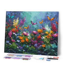 Charger l'image dans la galerie, Broderie Diamant - Jardin et Papillons Colorés