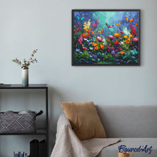 Charger l&#39;image dans la galerie, Broderie Diamant - Jardin et Papillons Colorés