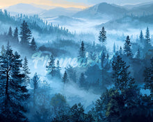 Charger l&#39;image dans la galerie, Diamond Painting - Broderie Diamant - Brume dans les Pins