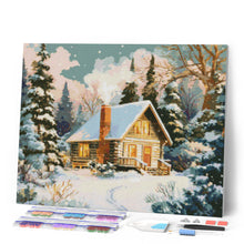 Charger l'image dans la galerie, Broderie Diamant - Chalet d’Hiver