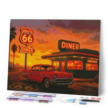 Charger l'image dans la galerie, Broderie Diamant - Snack et Voiture Vintage
