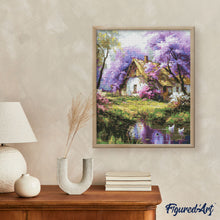 Charger l&#39;image dans la galerie, Broderie Diamant - Cottage et Jacarandas