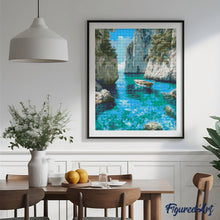 Charger l&#39;image dans la galerie, Broderie Diamant - Crique Bleue Paisible