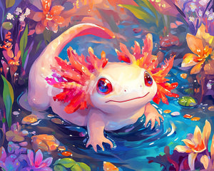 Diamond Painting - Broderie Diamant - Axolote Mignon