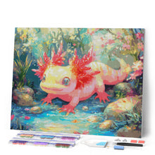 Charger l'image dans la galerie, Broderie Diamant - Axolotl au Soleil