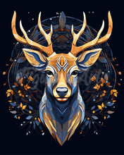 Charger l&#39;image dans la galerie, Diamond Painting - Broderie Diamant - Renne Majestueux 40x50cm toile tendue sur châssis