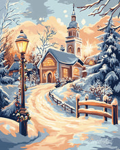Charger l'image dans la galerie, Diamond Painting - Broderie Diamant - Chemin vers la Chapelle 40x50cm toile tendue sur châssis