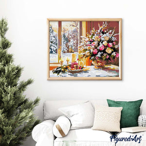 Broderie Diamant - Veillée de Noël Romantique