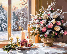 Charger l'image dans la galerie, Diamond Painting - Broderie Diamant - Veillée de Noël Romantique 40x50cm toile tendue sur châssis