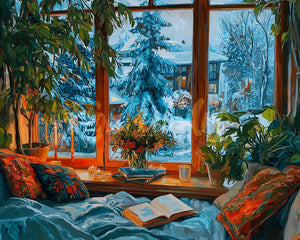 Diamond Painting - Broderie Diamant - Soirée d'Hiver Douillette