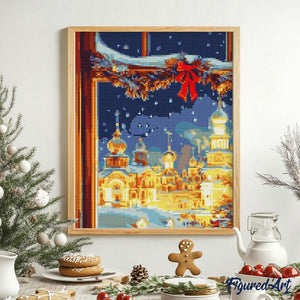 Broderie Diamant - Lumière de la Veillée de Noël