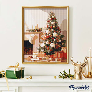 Broderie Diamant - Décor de Noël Élégant