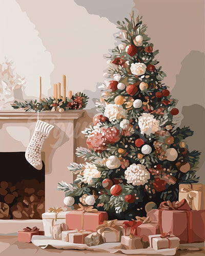 Diamond Painting - Broderie Diamant - Décor de Noël Élégant