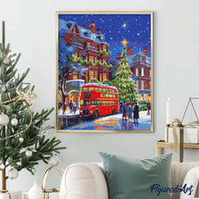 Charger l&#39;image dans la galerie, Broderie Diamant - Rue de Noël à Londres