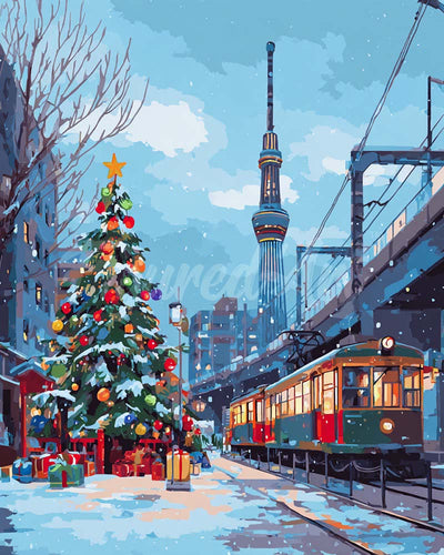 Diamond Painting - Broderie Diamant - Noël à Tokyo
