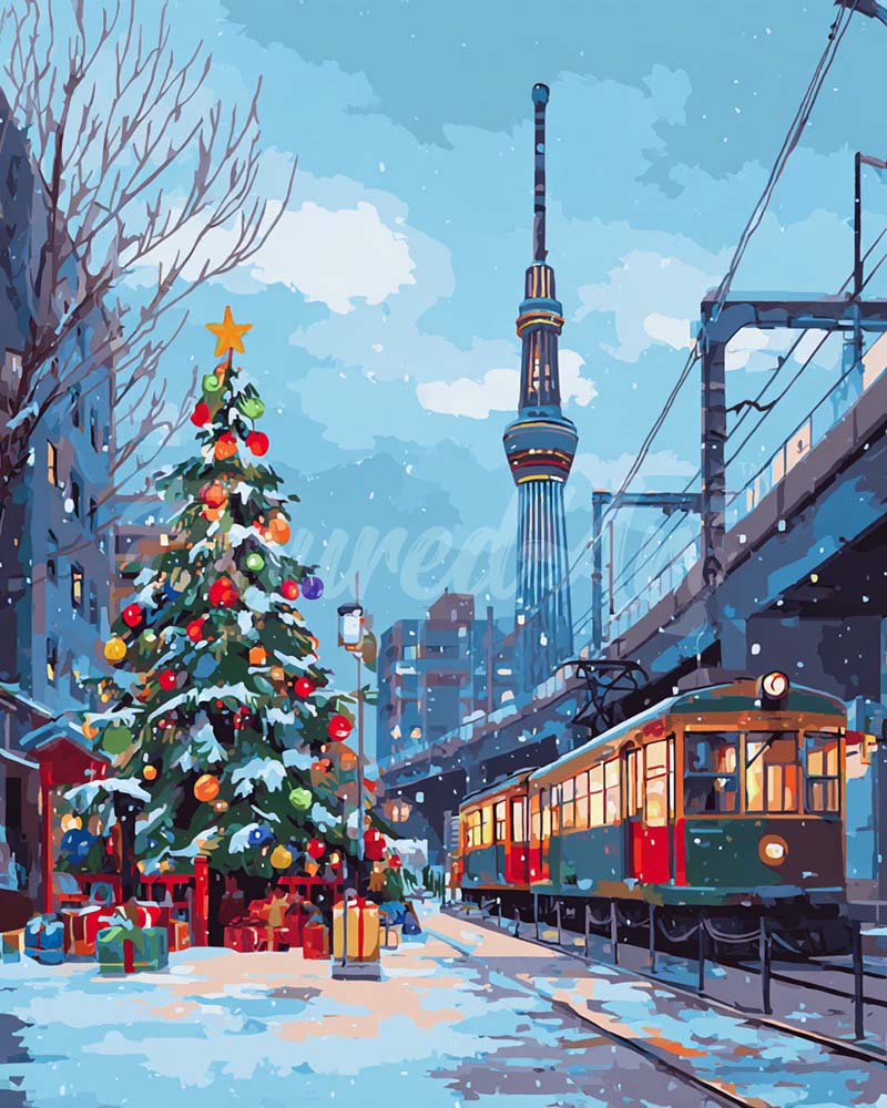 Diamond Painting - Broderie Diamant - Noël à Tokyo