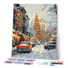 Charger l'image dans la galerie, Broderie Diamant - Rue d'Hiver à New York