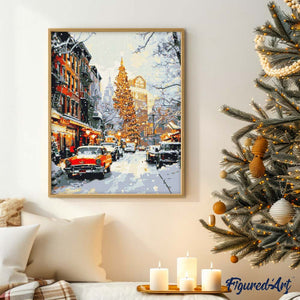 Broderie Diamant - Rue d'Hiver à New York