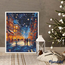 Charger l&#39;image dans la galerie, Broderie Diamant - Balade de Noël Étoilée