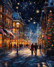 Charger l&#39;image dans la galerie, Diamond Painting - Broderie Diamant - Balade de Noël Étoilée