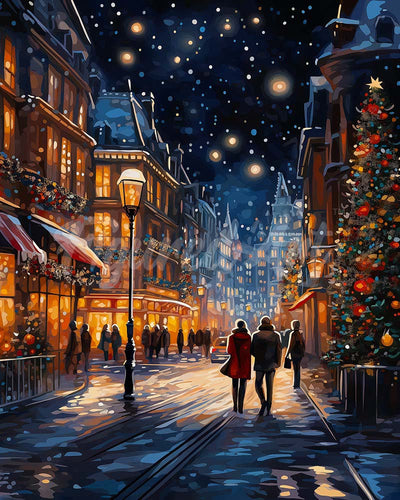 Diamond Painting - Broderie Diamant - Balade de Noël Étoilée