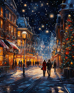 Diamond Painting - Broderie Diamant - Balade de Noël Étoilée