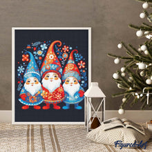 Charger l&#39;image dans la galerie, Broderie Diamant - Trio de Lutins