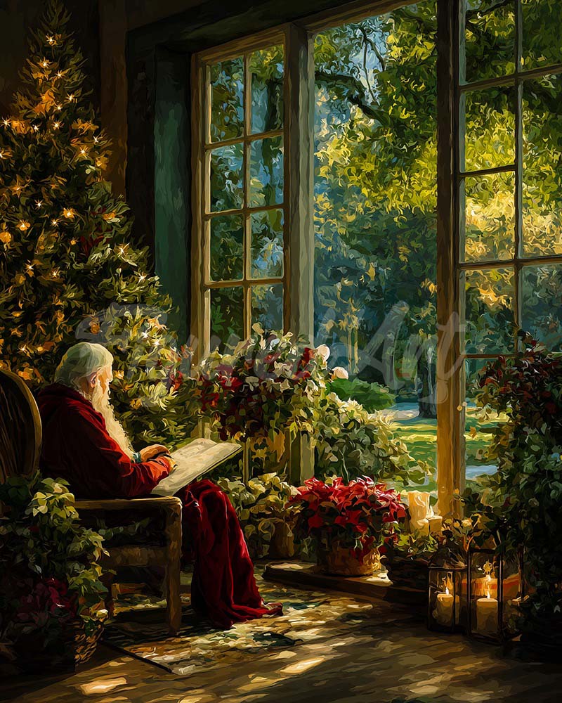 Diamond Painting - Broderie Diamant - Moment de Calme du Père Noël