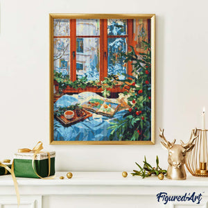 Broderie Diamant - Hiver Douillet au Lit