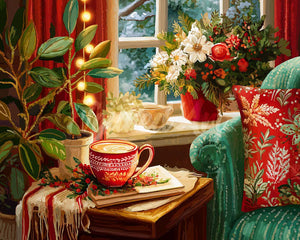 Diamond Painting - Broderie Diamant - Coin Café Festif