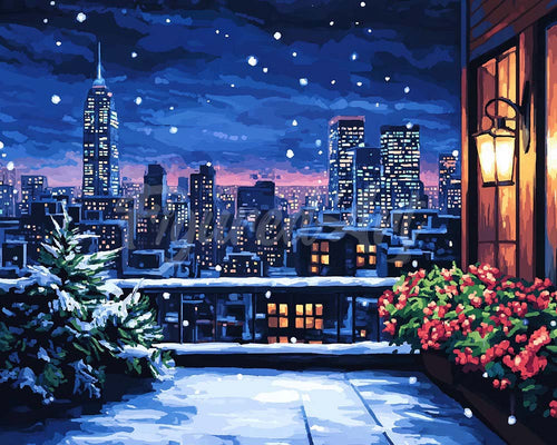 Diamond Painting - Broderie Diamant - Balcon d'Hiver