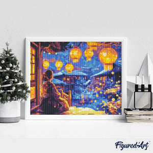 Broderie Diamant - Nuit du Festival des Lanternes