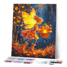 Charger l'image dans la galerie, Broderie Diamant - La fée collectionneuse de feuilles