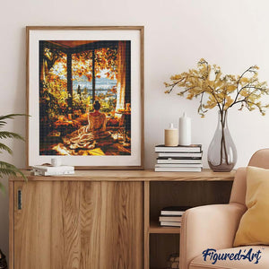 Broderie Diamant - Matin d'automne douillet