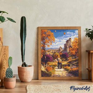 Broderie Diamant - Automne romantique en Cappadoce
