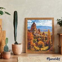 Charger l&#39;image dans la galerie, Broderie Diamant - Château de Cappadoce à l&#39;automne