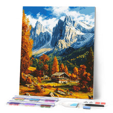 Charger l'image dans la galerie, Broderie Diamant - Automne dans les Dolomites