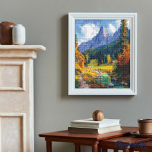 Charger l&#39;image dans la galerie, Broderie Diamant - Ruisseau alpin en automne